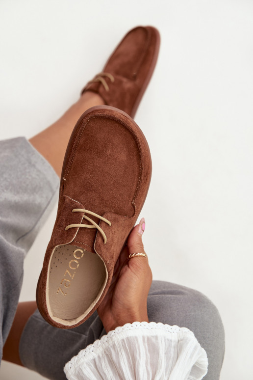 jalatsid Pealiste omad Typu BarefootPealturalnego seemisnakhsedu Zazoo 327 pruunid värvi