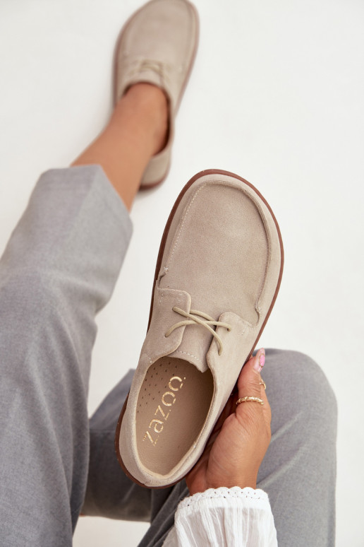 jalatsid Pealiste omad Typu BarefootPealturalnego seemisnakhsedu Zazoo 327 Elevandiluu värvi