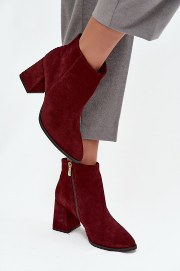 Pealiste poolsaapadPealturalnego seemisnakhsedu Obcas Słupek voodriga bordoo-värvi Zazoo 3128