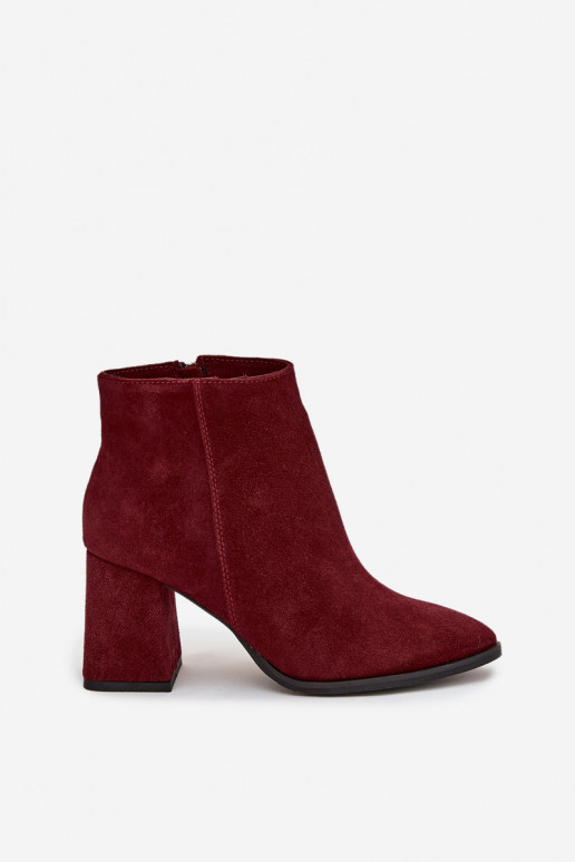 Pealiste poolsaapadPealturalnego seemisnakhsedu Obcas Słupek voodriga bordoo-värvi Zazoo 3128