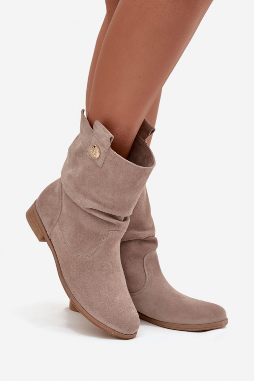 Pealhk Seemisnahast kingad Pealiste omad Koos rüüsidega voodriga Zazoo 4210 beeži värvi