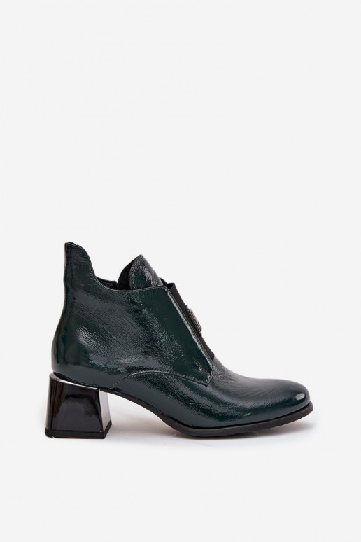 Pealhk Laque Pealiste poolsaapad Klockis Koos Ornate Detalem voodriga Zazoo 60560 khakivärvi