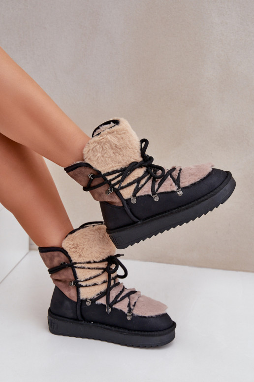 nööpidega lumesaapad Pealiste omad karusnahaga D.Franklin DFSH370012 msuud