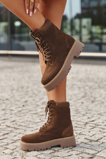 Zomšinised naiste saapad paeltega Big Star SS274792 pruunid