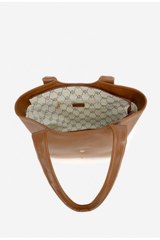 Käekott Ostlejaka neetide ja pandlaga NOBO BAG6010-017 HeledaltPruun