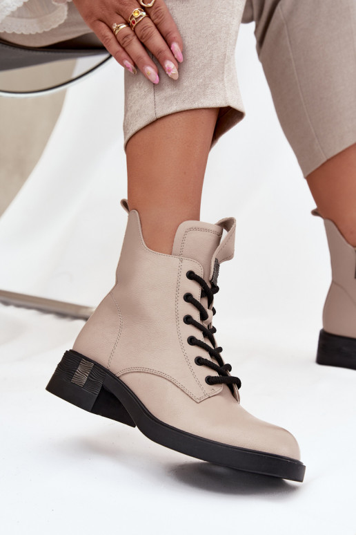 Pealhk Pealiste poolsaapad Sellel ondala kontsaga Vinceza 66818 beeži värvi