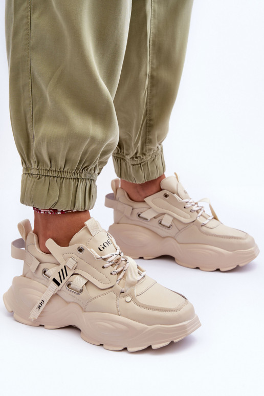 spordijalatsid Sneakers tüüpi jalanõud GOE MM2N4015 beeži värvi
