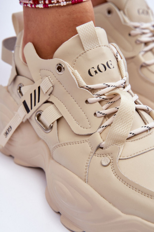 spordijalatsid Sneakers tüüpi jalanõud GOE MM2N4015 beeži värvi