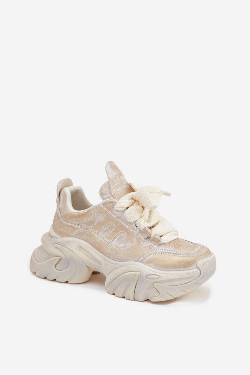 Pealhk Sneakers tüüpi jalanõud Pealiste omad GOE SS2N4009 Kuldset värvi