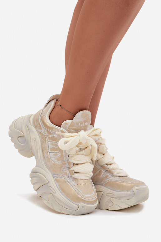 Pealhk Sneakers tüüpi jalanõud Pealiste omad GOE SS2N4009 Kuldset värvi