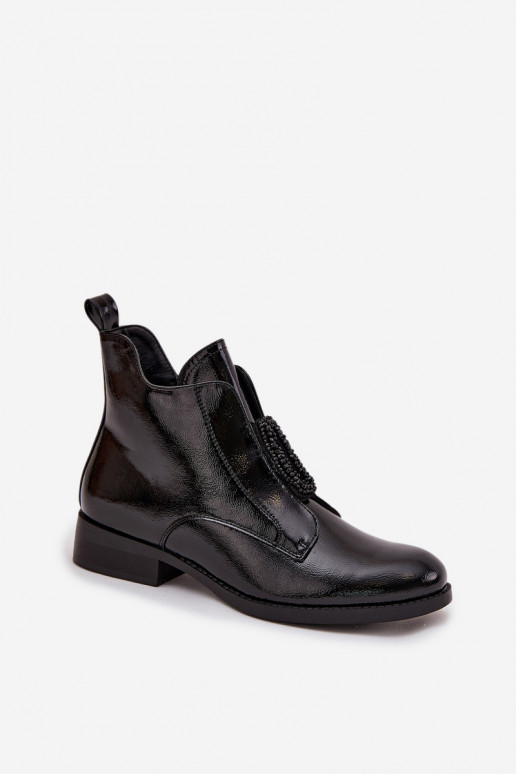 Laque voodriga Pealiste poolsaapad Koos Ornate Detalem S.Barski HY52-525 msuud