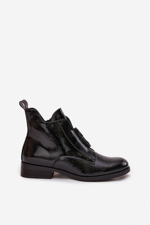 Laque voodriga Pealiste poolsaapad Koos Ornate Detalem S.Barski HY52-525 msuud