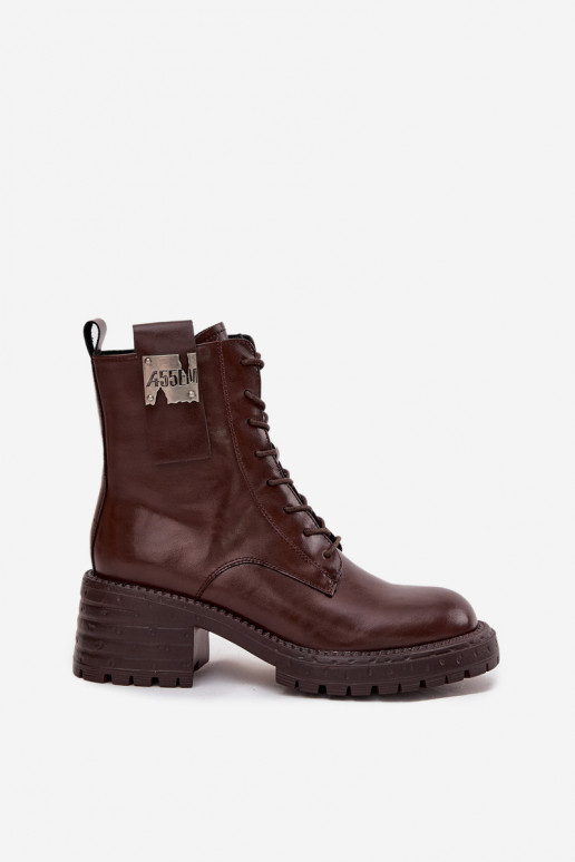 Pealhk saapad Pealiste omad Klockis Koos Ornate Detalem Artiker 57C0213 pruunid värvi