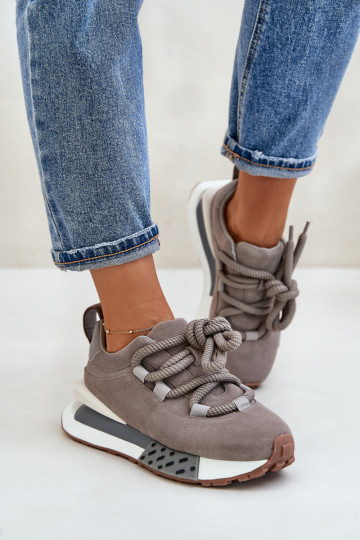 seemisnakhsed Sneakers tüüpi jalanõud Pealiste omad platvormigaGrubym Paeladm Artiker 54C1463 Halli värvi