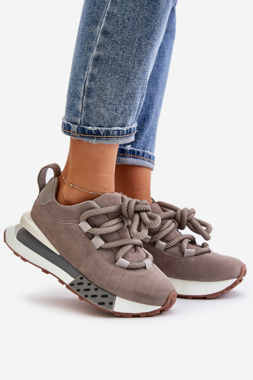 seemisnakhsed Sneakers tüüpi jalanõud Pealiste omad platvormigaGrubym Paeladm Artiker 54C1463 Halli värvi