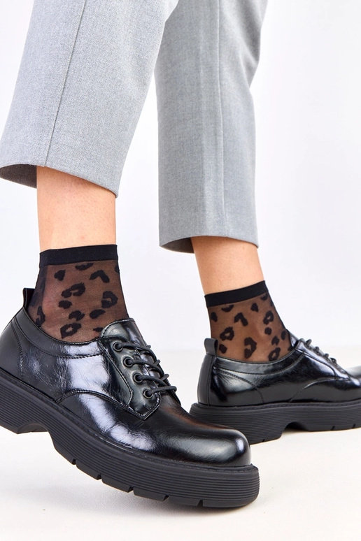 Mustad naiste poolsaapad platvormiga...