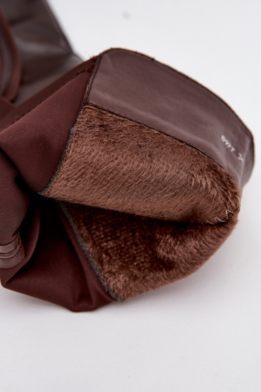 Sisetallaga naiste pikad saapad eko nahast, šokolaadi värvi, Sylvina Sisetallaga naiste pikad saapad eko nahast, šokolaadi värvi, Sylvina