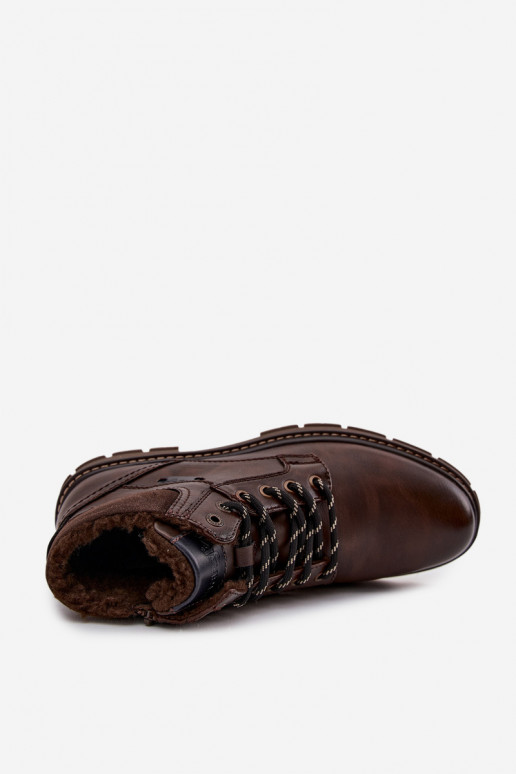 jalanõud meeste omad voodriga INrangler 20253034.IKU tumepruuni värvi