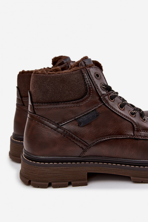 jalanõud meeste omad voodriga INrangler 20253034.IKU tumepruuni värvi