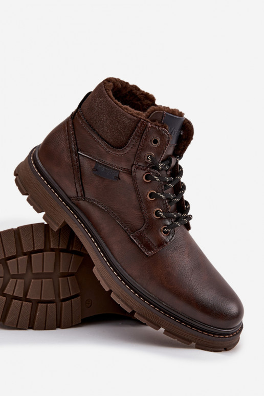 jalanõud meeste omad voodriga INrangler 20253034.IKU tumepruuni värvi