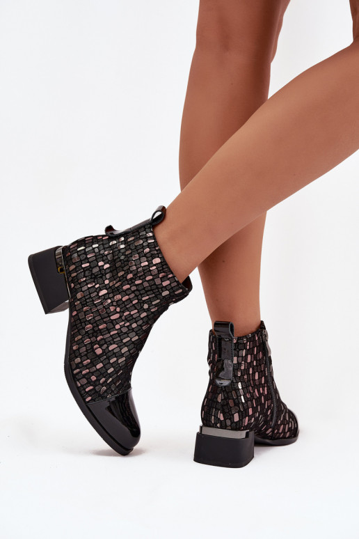 Laque Pealiste poolsaapadPealturalnej Skóry Sellel ondala kontsaga D&A LZ52-960 msuud