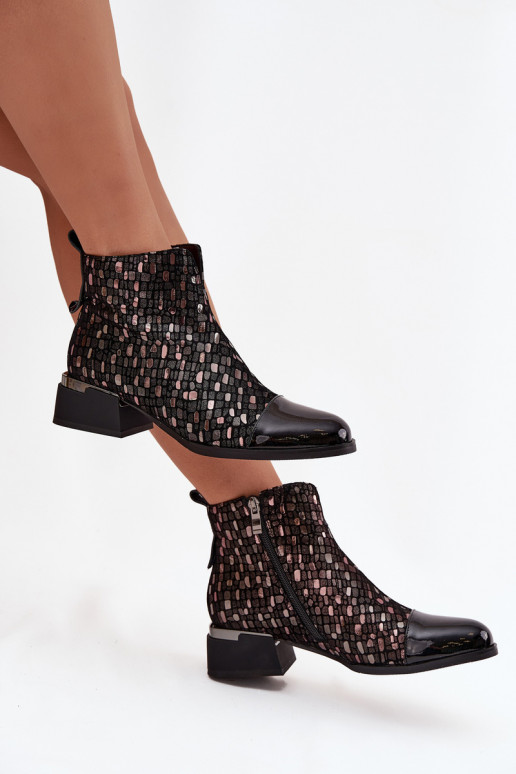 Laque Pealiste poolsaapadPealturalnej Skóry Sellel ondala kontsaga D&A LZ52-960 msuud