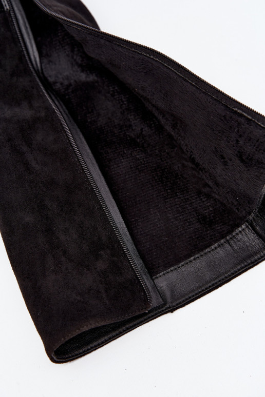 naiste pika säärega saapad kõrge jämeda kontsaga Kuldse pandlaga voodriga msuud Seraphine