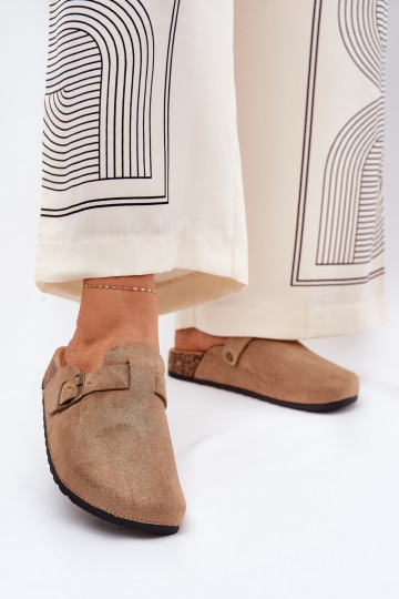 Sussid Puukingad Pealiste omad i platvormiga neetide ja pandlaga Khakivärvi Selio