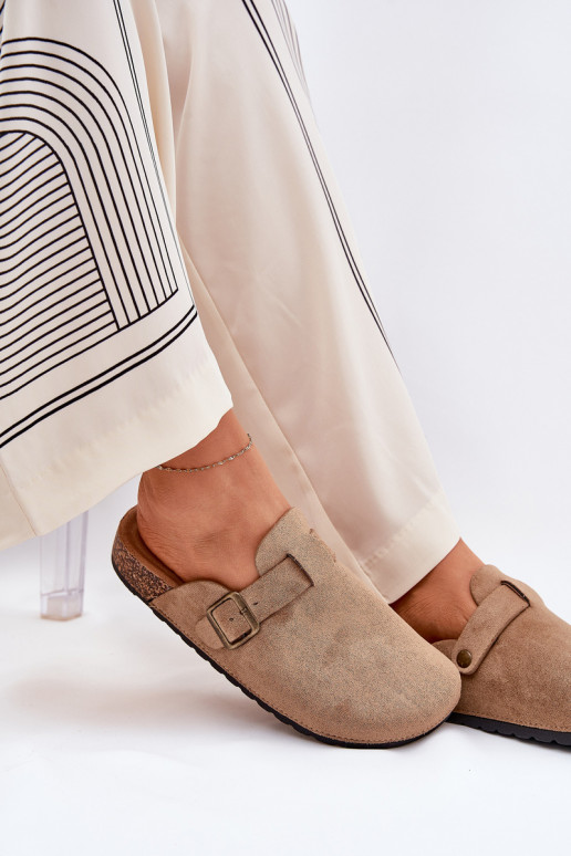 Sussid Puukingad Pealiste omad i platvormiga neetide ja pandlaga Khakivärvi Selio