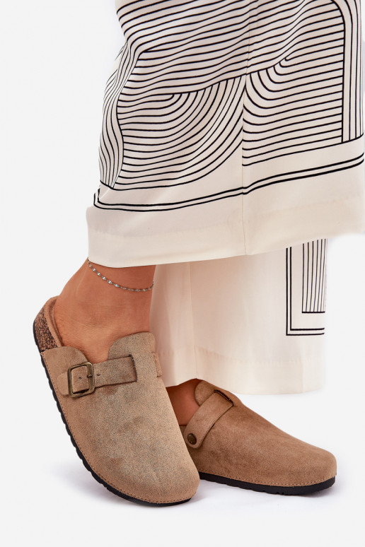 Sussid Puukingad Pealiste omad i platvormiga neetide ja pandlaga Khakivärvi Selio