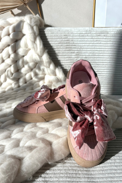 Naistel spordistiilis kingad sametise kaarega, roosa värvi, Ashlyn