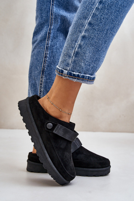 Pealiste omad Plätud voodriga karusnahaga platvormiga msuud Azida