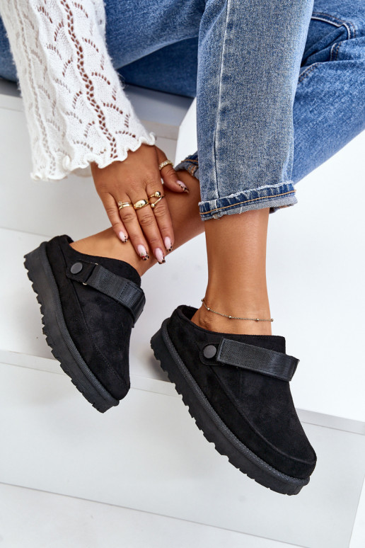 Pealiste omad Plätud voodriga karusnahaga platvormiga msuud Azida