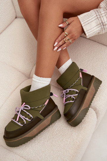 nööpidega lumesaapad platvormiga D.Franklin DFSH371015 Khakivärvi