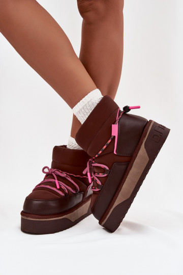 nööpidega lumesaapad platvormiga D.Franklin DFSH371015 Czekoladosissee