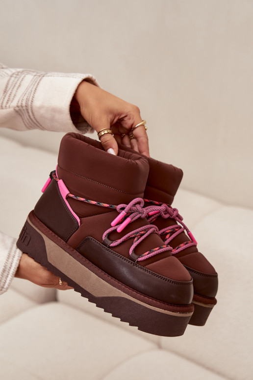 nööpidega lumesaapad platvormiga D.Franklin DFSH371015 Czekoladosissee