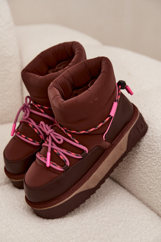 nööpidega lumesaapad platvormiga D.Franklin DFSH371015 Czekoladosissee