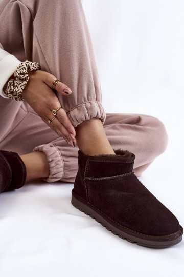 Pealiste omad seemisnakhsed Sellel ondal nööpidega lumesaapad pruunid värvi Shelie 2