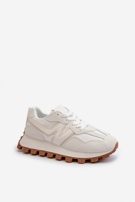 Sneakers tüüpi jalanõud spordijalatsid Pealiste omad valget värvi Kalelia