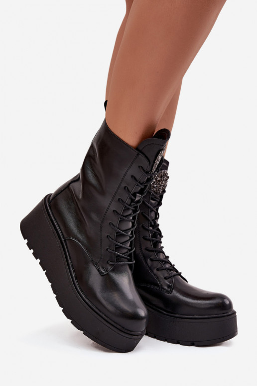 Pealhk Pealiste poolsaapad kaunistustega voodriga msuud Ulrika