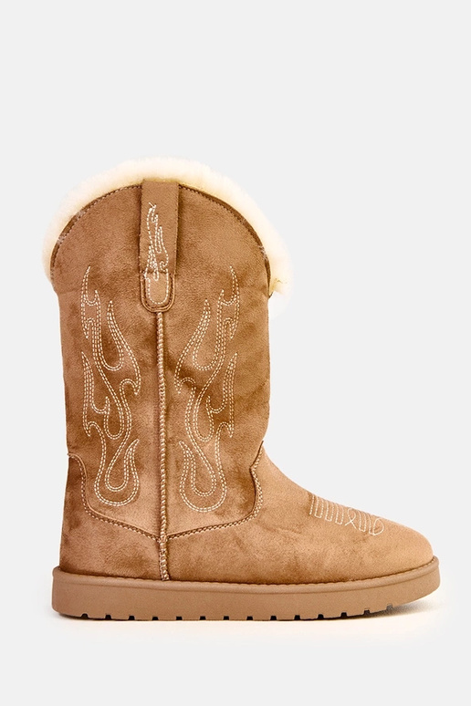 Tumedat liivakarva lume saapad...