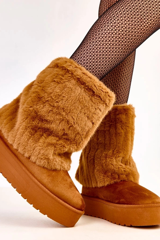 Pruunid lume saapad platvormil...