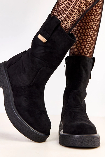 Mustad saapad kunstsuede ja... 2