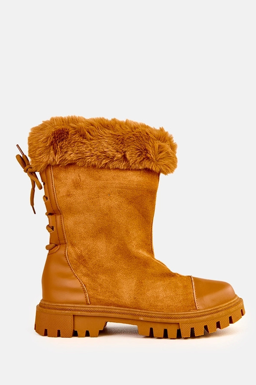 Liivakarva saapad kunstsuede säärega...