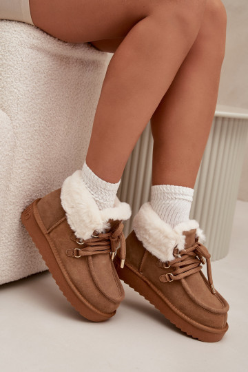 nööpidega lumesaapad Pealiste omadPealturalnego seemisnakhsedu D.Franklin DFSH375006 pruunid värvi