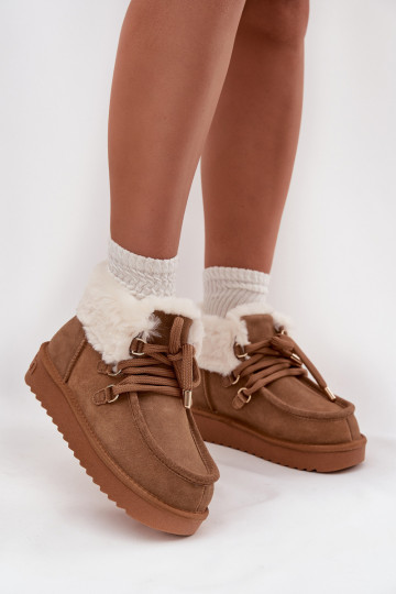 nööpidega lumesaapad Pealiste omadPealturalnego seemisnakhsedu D.Franklin DFSH375006 pruunid värvi 2