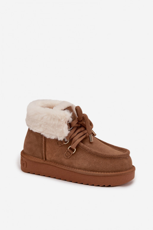 nööpidega lumesaapad Pealiste omadPealturalnego seemisnakhsedu D.Franklin DFSH375006 pruunid värvi