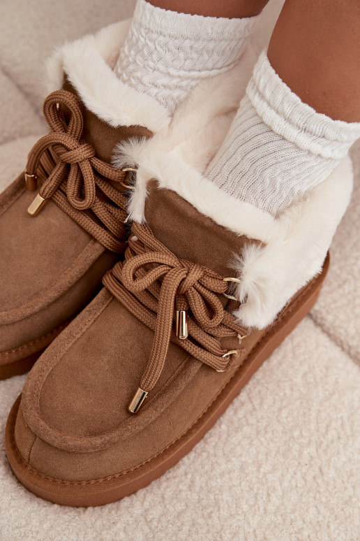 nööpidega lumesaapad Pealiste omadPealturalnego seemisnakhsedu D.Franklin DFSH375006 pruunid värvi