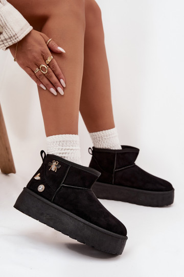 nööpidega lumesaapad Pealiste omad platvormigaPrzypinkami msuud Sellel onelle