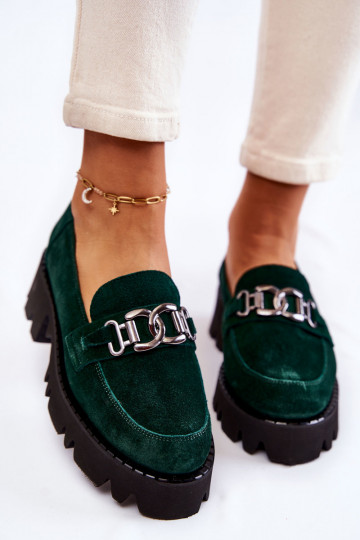 seemisnakhsed jalatsid kaunistustega Laura Messi 2489 Rohelist värvi 2